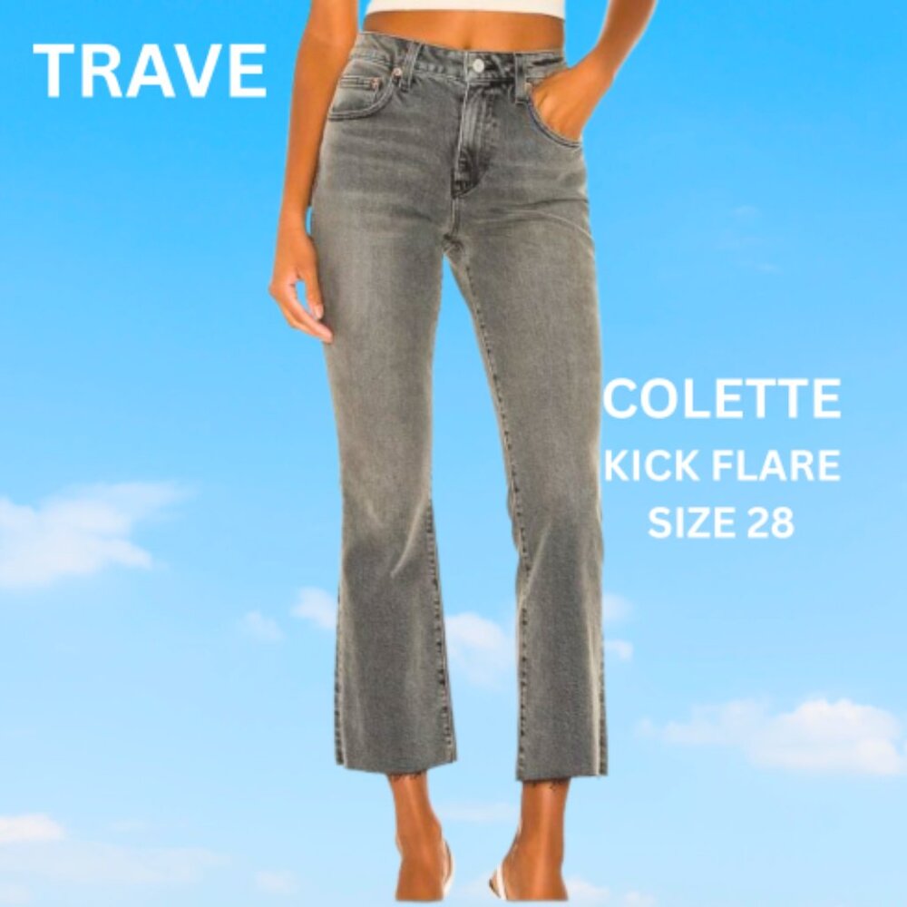 Trave Colette Kick Flare Jeans - Gray